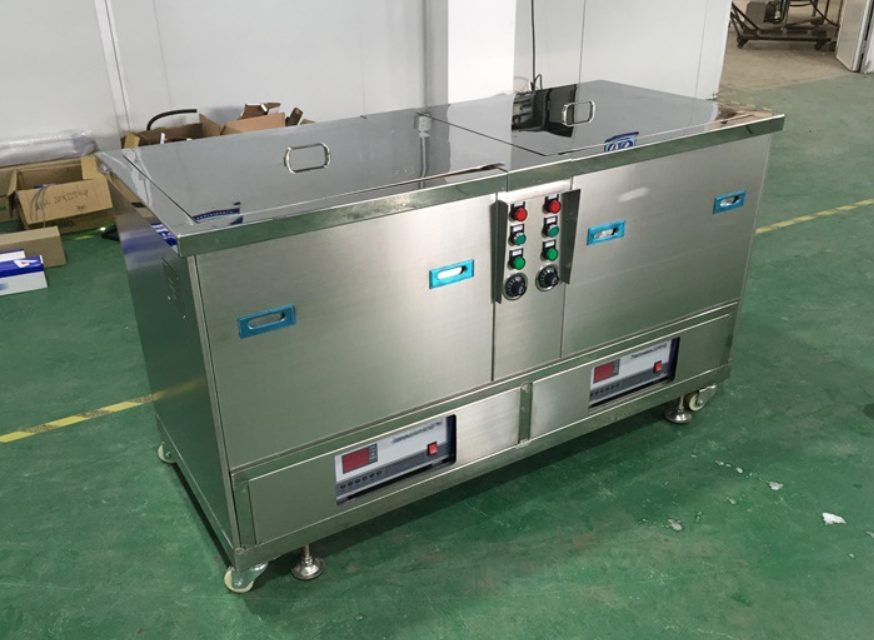 常州鑫必莱机械双槽超声波清洗机产品实拍